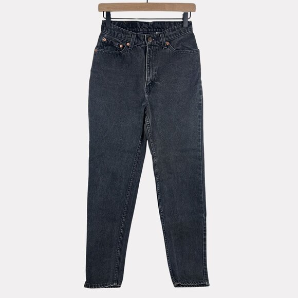 Levi's Vintage 512 Slim Fit Tapered Leg Gray Denim Jeans Womens 9 High Rise 90s - Picture 1 of 10